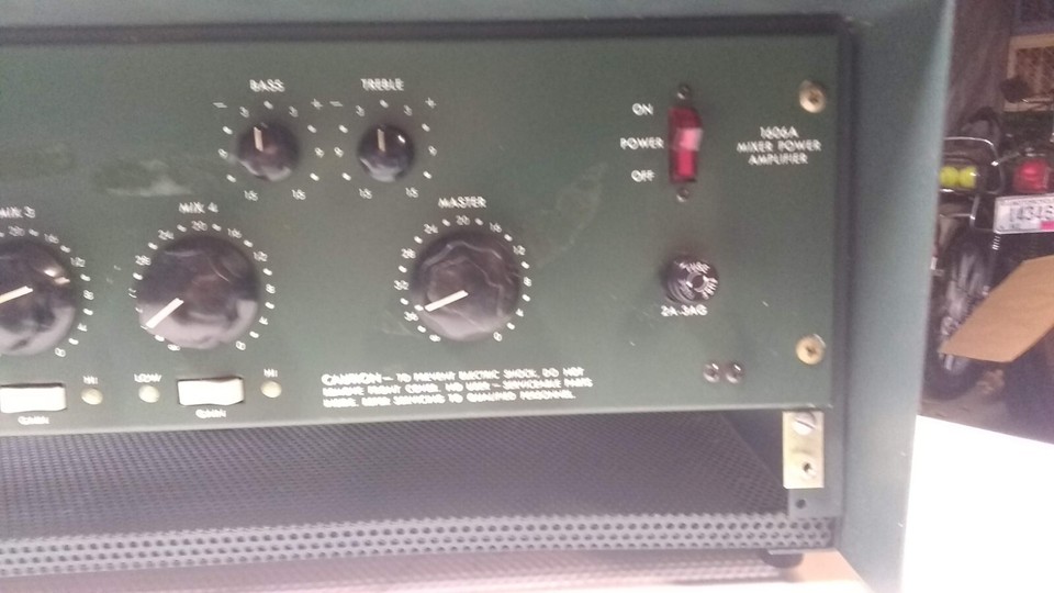 Vintage Altec 1606A Mixer Power Amplifier W/ altec rack. | eBay