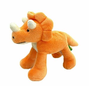 orange stuffed dog
