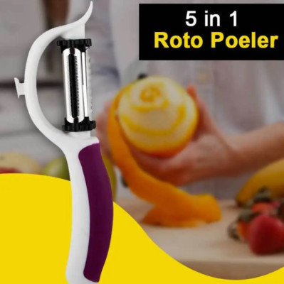 5 in 1 Roto Schäler Hobel Set Edelstahl für Gemüse und Obst