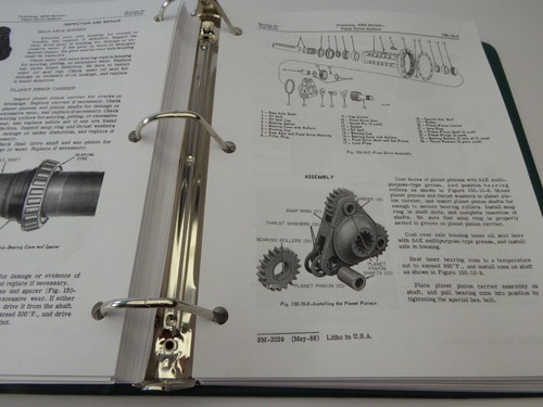John Deere 4000, 4010, 4020 Tractor Technical Service Repair Manual Shop Book - Picture 7 of 8
