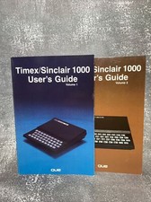 Que Timex/Sinclair 1000 Users Guide Volumes 1 2 0880220295 0880220163 BCD