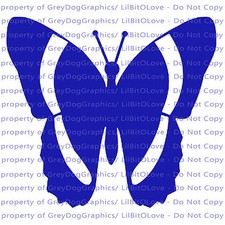 Striped Butterfly Vinyl Decal Auto Tattoo Sticker Curly Car Vehicle