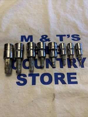 Snap-on 8pc Combination Drive TORX Bit Heavy-Duty Removal Socket Set 209EFTXBY