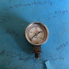 VINTAGE STEEL CHROME  GAUGE WHITE DIAL AEROGRAPH CO LTD