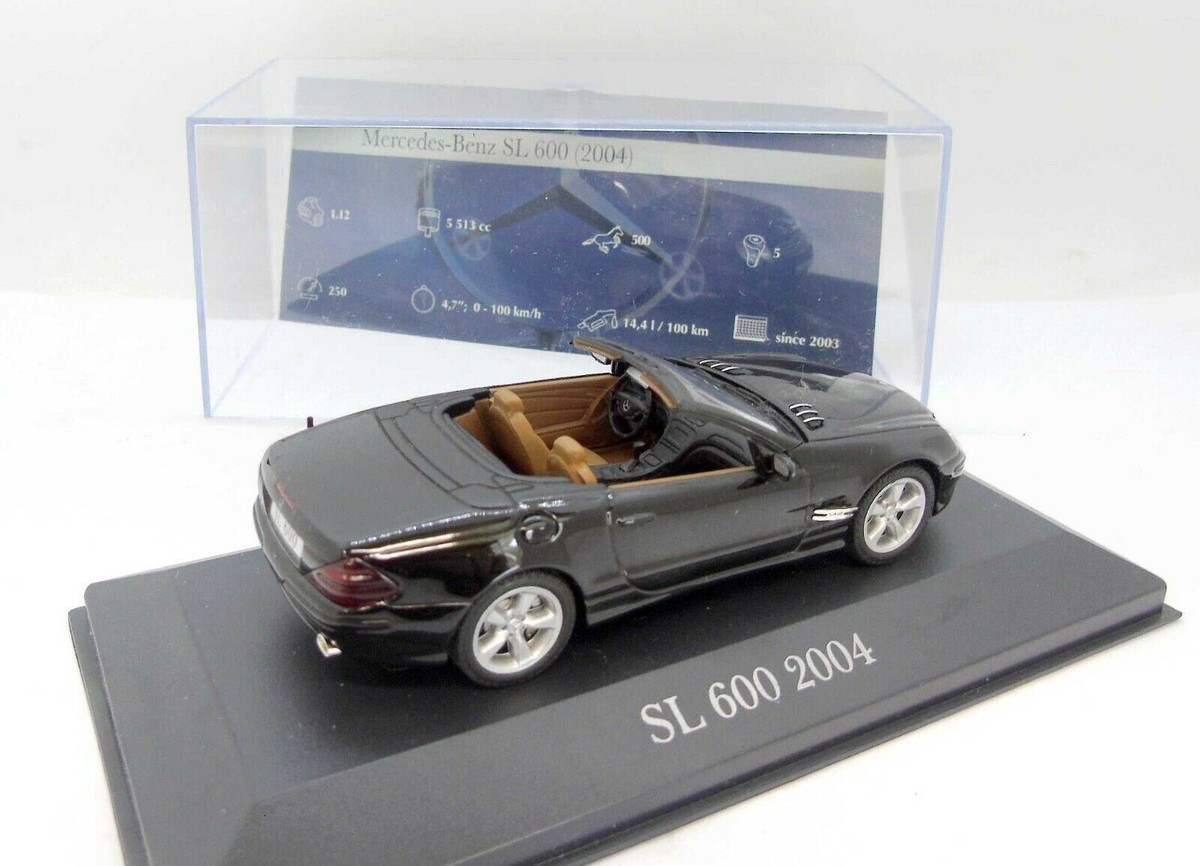 ミニカー Mercedes Benz SL 600 Mercedes Benz SL 600 Phase 1 2004 Cabriolet R230 V12 Black Ixo