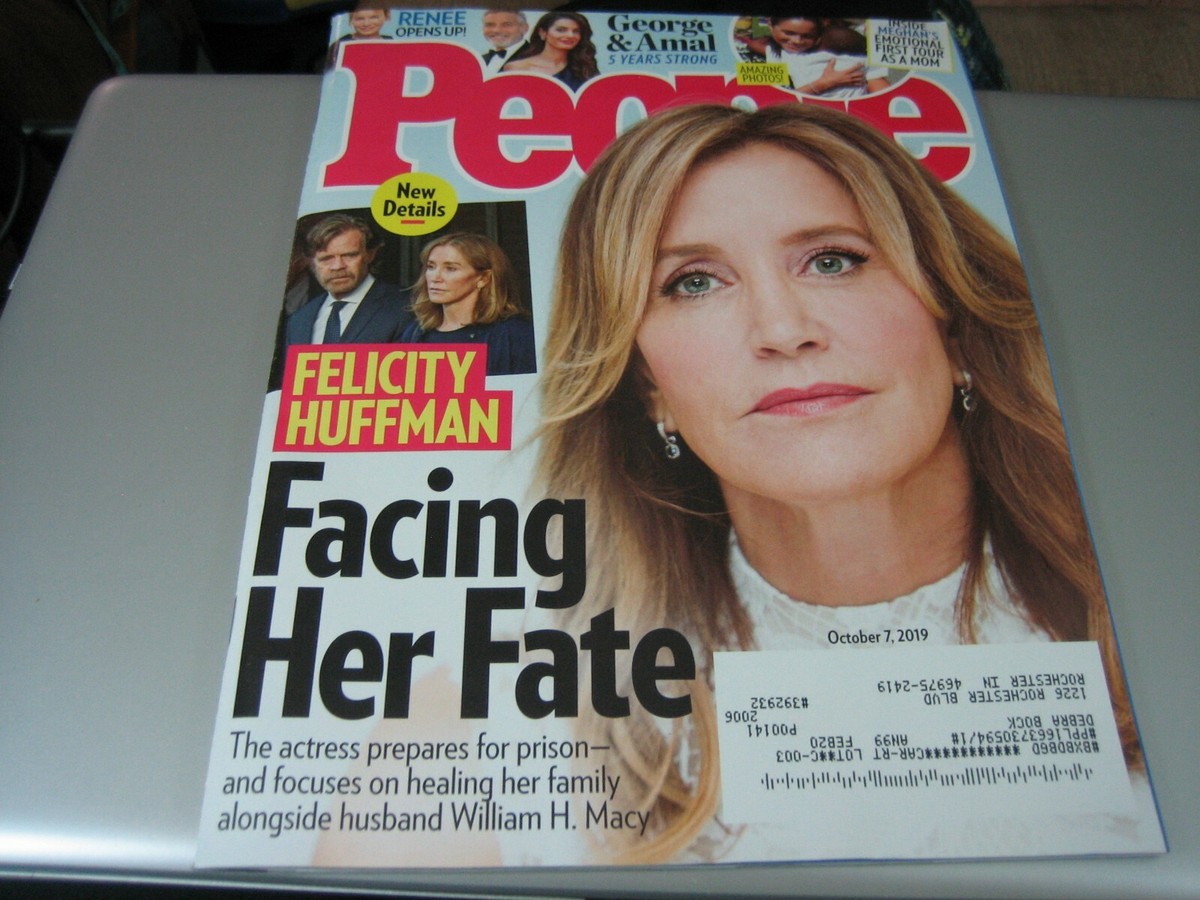 People Magazine Felicity Huffman Cover October 7, 2019
