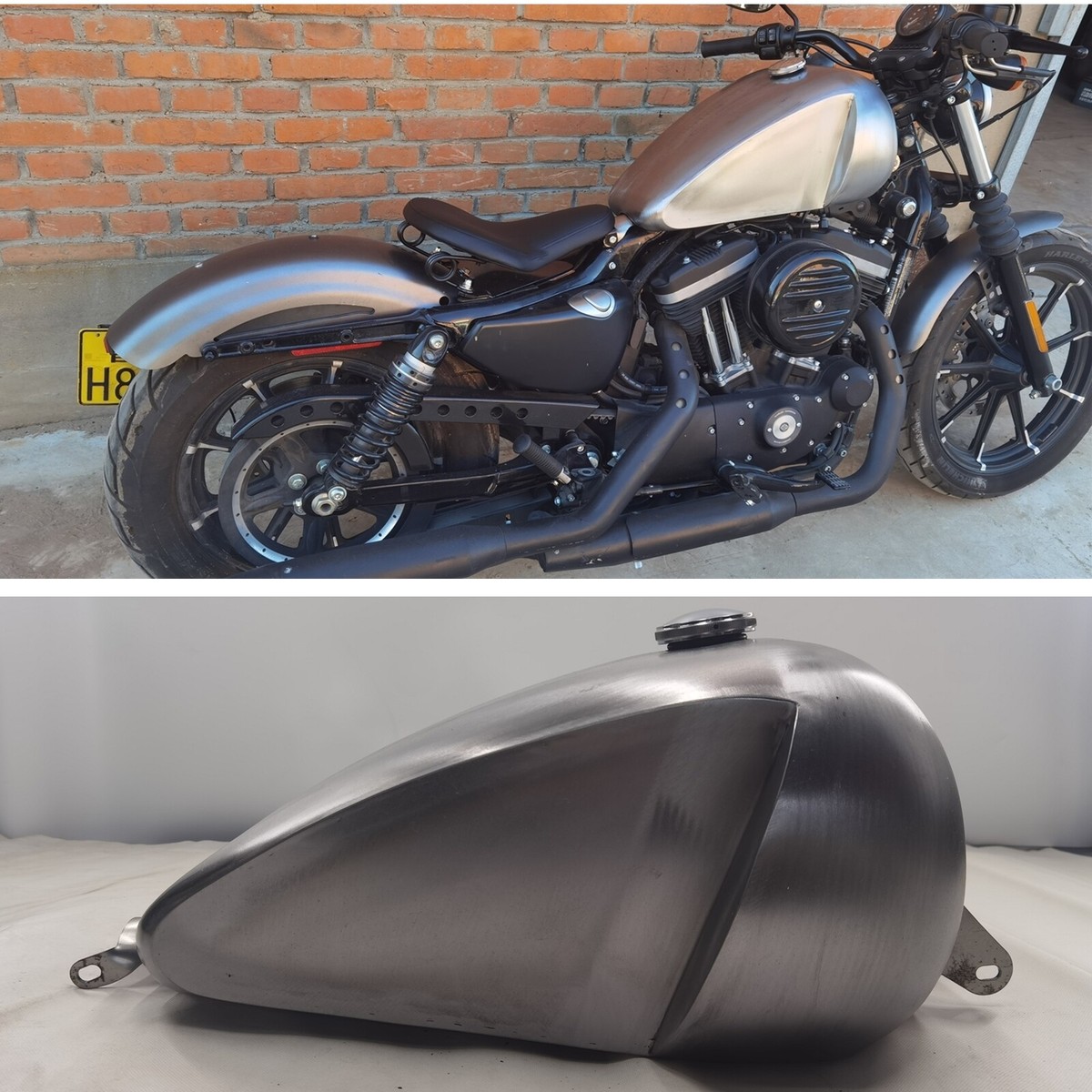 1 Set Motorcycle 17L Petrol Gas Fuel Tank For Harley Sportster