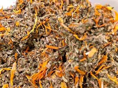 No.9 Herbal Blend Tea Mix - Gotu Kola Ginkgo Damiana Mullein Calendula - 1 oz 