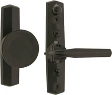 NEW Wright V670BL UNIVERSAL STORM SCREEN DOOR KNOB LATCH, BLACK 6834949