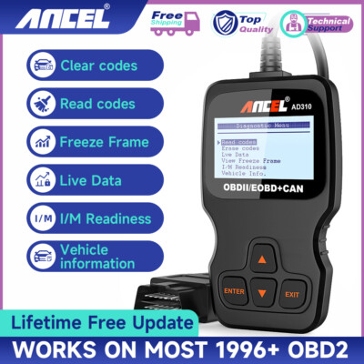2025 ANCEL AD310 OBD2 Diagnosegerät Check Engine Light Fehler Auslesegerät DE