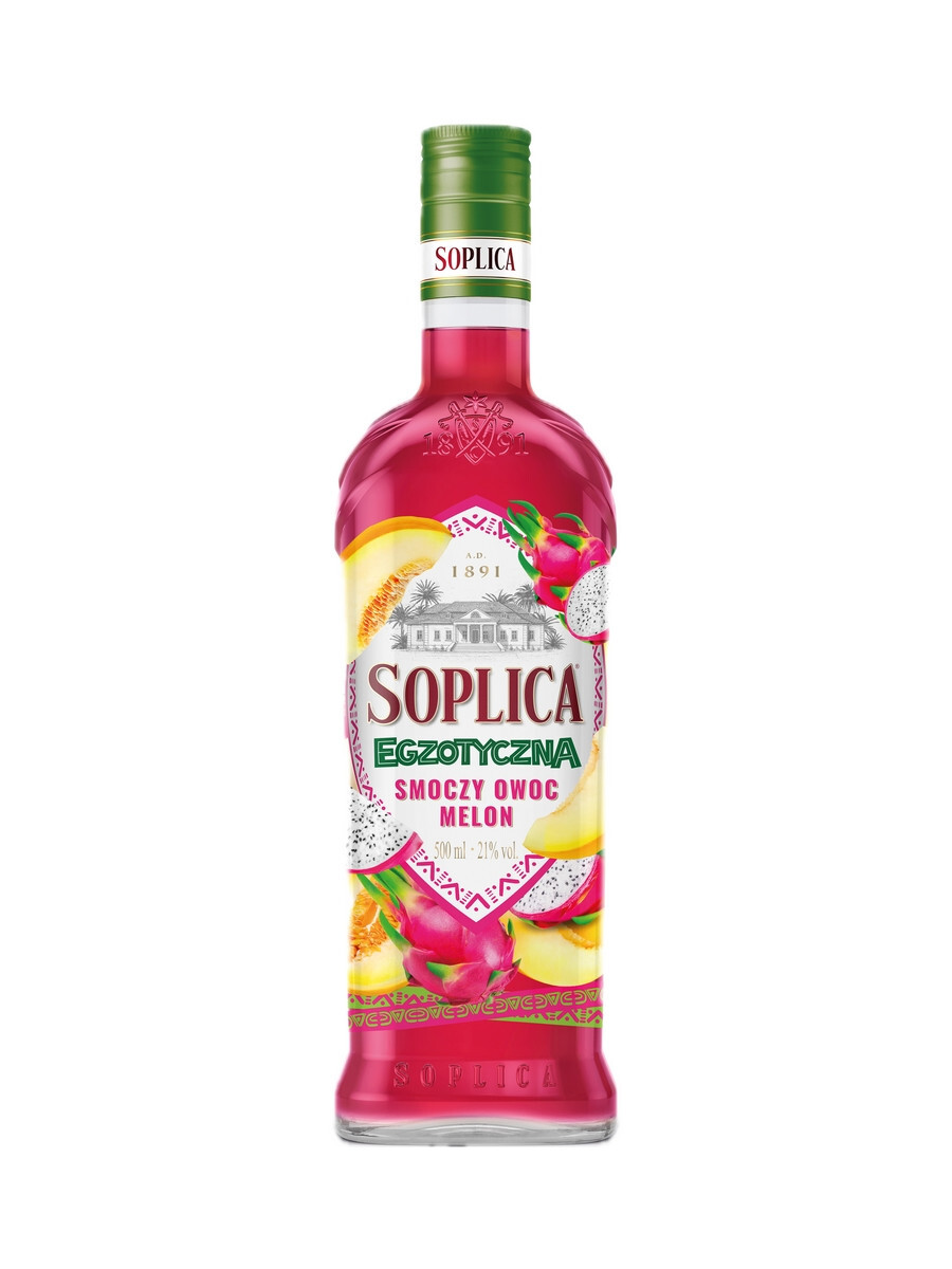 Soplica Exotic Dragon Fruit • Melon Vodka Liqueur (Egzotyczna) 50cl