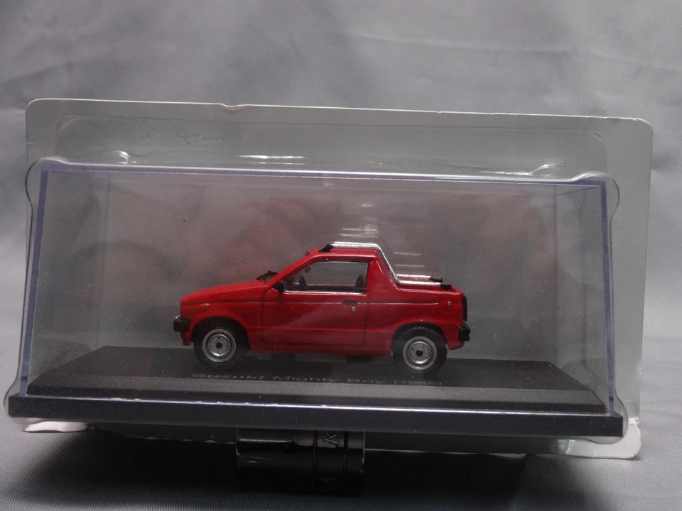 Suzuki Mighty Boy 1985 rojo escala 1/43 caja mini coche exhibición diecast vol 140 Foto 3 de 4