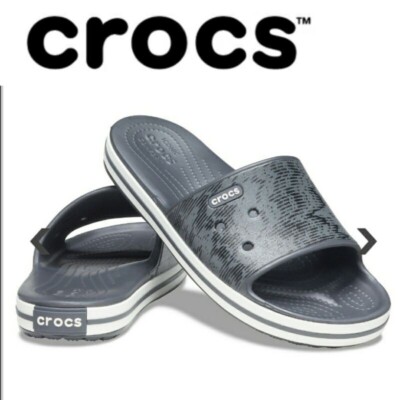 Crocs Crocband III Cardio Wave Slide Thongs Flip Flops Relaxed Fit