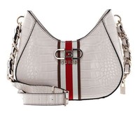 Guess Nelka Top Zip Crossbody UmhäNgetasche Tasche Stone Creme Braun Neu