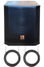 MR DJ PRO3500BT 12" 3500W Pro Active Subwoofer with 2 Speaker Output Package