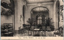 Hotel Regina, Un Coin du Hall, Paris, France Postcard