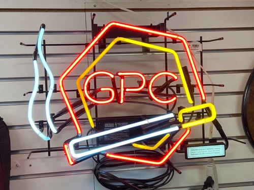 GPC VINTAGE CIGARETTE NEON SIGN, EVERTRON EVERBRITE ELECTRONICS MODE (TDW027762)