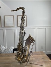 Vintage Alexander Hamilton Tenor Saxophone Pan American Conn Stencil Horn Italy