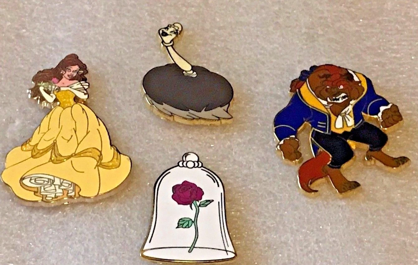 Disney Pin 120469 DLP - Beauty and the Beast Booster Set Babettte rose Belle