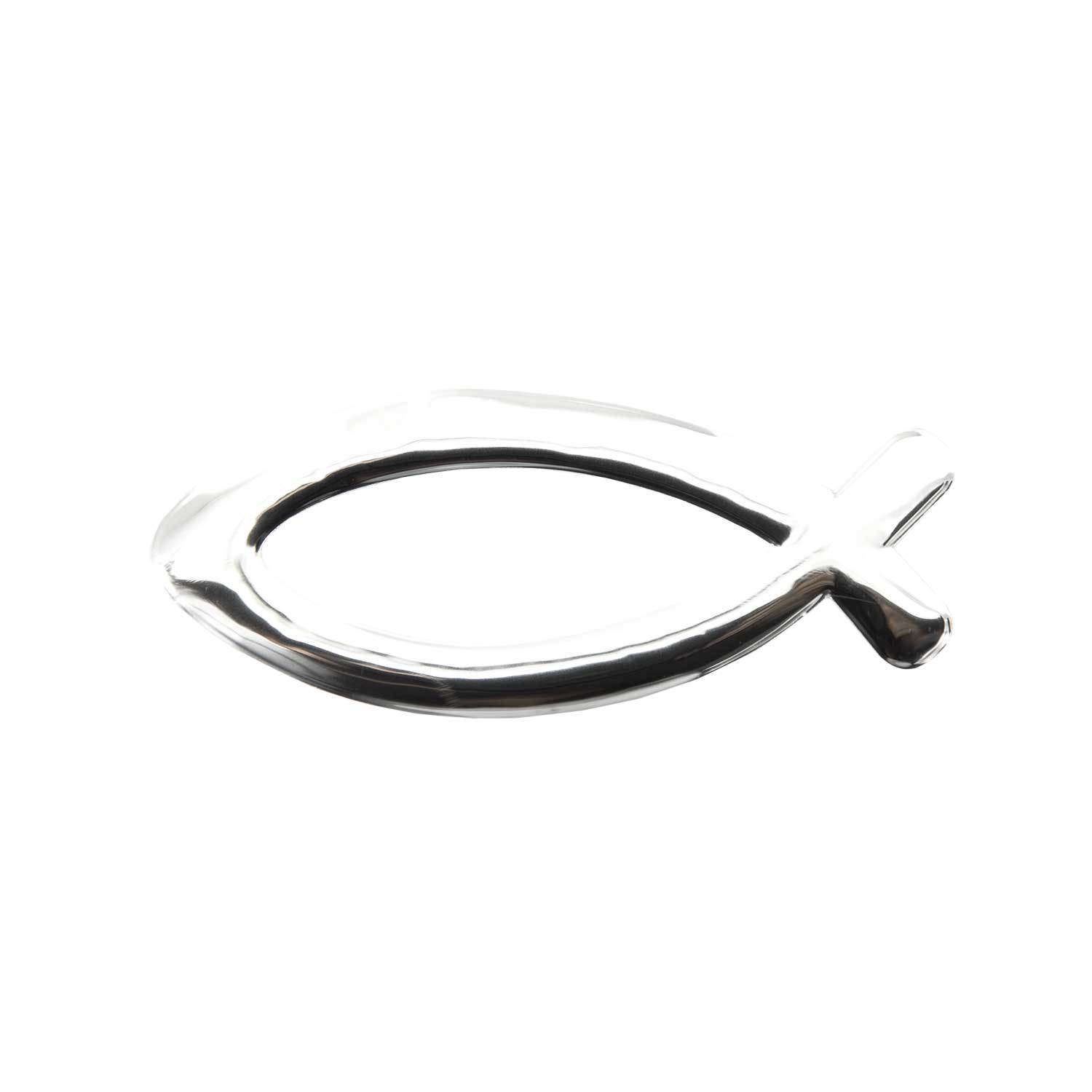 Fisch Aufkleber Sticker Emblem Christlich für Auto Wohnung Türen Deko Silber