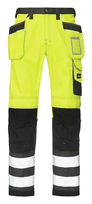 SNICKERS WORKWEAR Snickers 3233 High Visibility Mens Work Trousers All Colours Pre