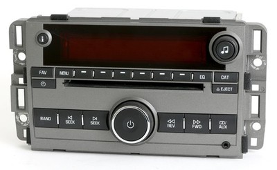 Saturn Vue 2009 Gray Radio AM FM CD Player w Auxiliary Input - 20790696 Unlocked