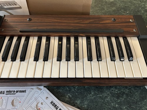 Korg M-500 Micro-Preset Synthesizer 1977 With Manual And Cards Vintage - Picture 8 of 13