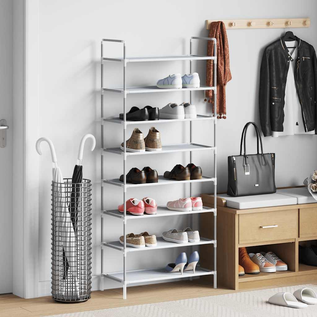 Organizzatore Scarpe Argento 8 Livelli | Scarpiera Slim in Metallo TNT