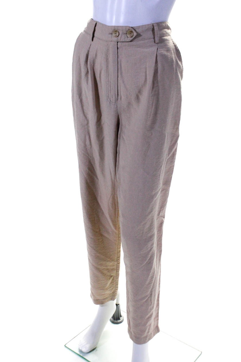 Love, Whit by Whitney Port Womens Beige Tailored Pants Off-White Size 8 13457533