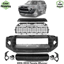 Front Bumper Cover Fascia & Grille Assembly Kit For 2014-2023 Toyota 4Runner