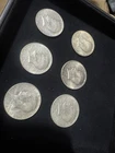 1964 Kennedy Half Dollars Set of 6 90% Silver