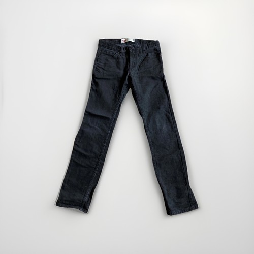 Levi's 511 Jeans Boys 12 Reg 26x26 Slim Stretch Straight Black Med Wash - Picture 3 of 6