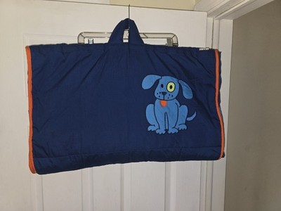 Vintage Rare Gymboree Puppy Dog Blanket Sleeping Bag Blue