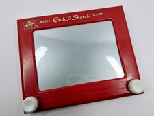 Vintage 1995 Ohio Art Etch A Sketch No. 505 Magic Screen Classic Red Drawing Toy