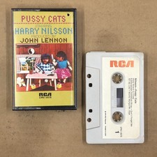 HARRY NILSSON Cassette Tape 70s PUSSY CATS SAVE THE LAST DANCE FOR ME LENNON