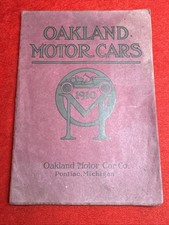  Barn Find Original 1910 Oakland Motor Cars Sales Catalog Brochure