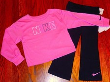NIKE SPORT AUTHENTIC TODDLERS GIRLS BRAND NEW ORIGINAL 2Pc SET Size 4, NWT