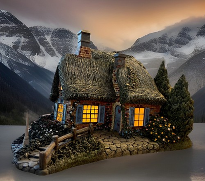 #ad Hawthorne Seaside Village Thomas Kinkade “Sweetheart Cottage” Light No Box READ $17.99