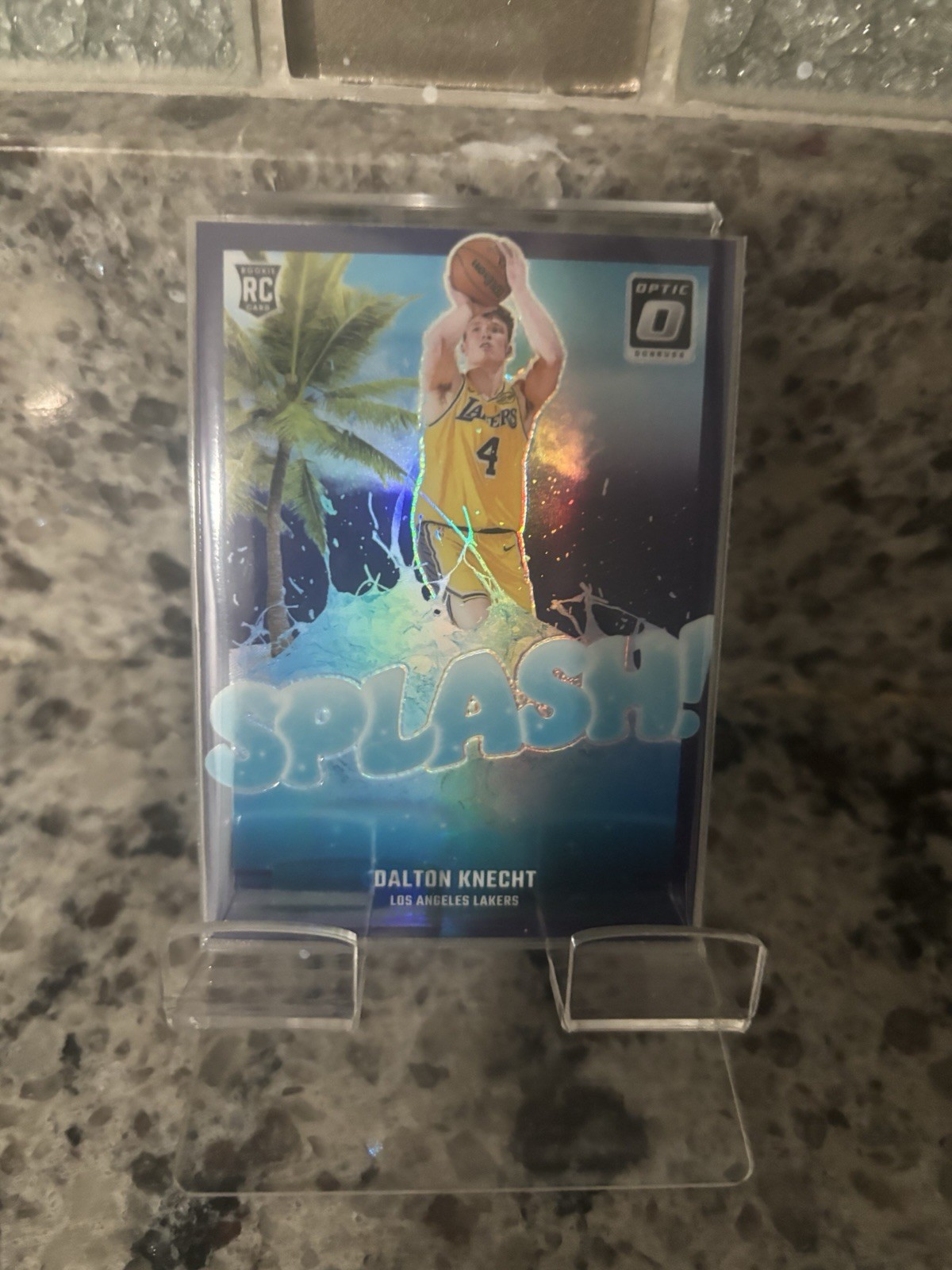 2024-25 Panini Donruss Optic - Splash! Dalton Knecht #12 Purple Prizm (RC)