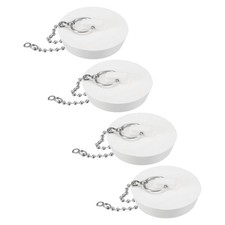 4Pcs Tub Stoppers Rubber Bathtub Stoppers Drain Plug 2" White
