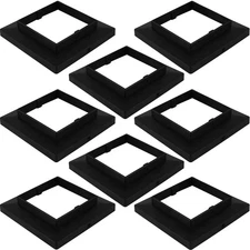 Dynaming Black Mount Base for Solar Post Lights, Fit for 5x5 Vinyl Post (8 Pa...
