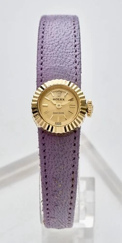 Rolex Chameleon Precision Box & Papers 18K Gold Ref 8788 Ladies Vintage Watch