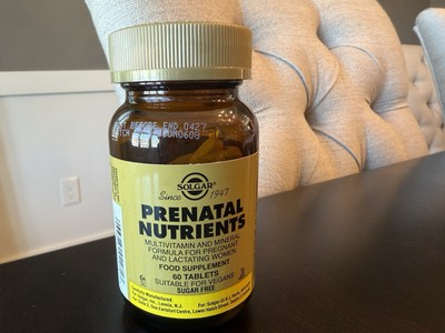 Solgar Prenatal Nutrients 60 Tablets Best By 4/27