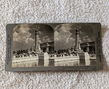 1905 St. Louis World's Fair Louisiana Purchase Monument Stereoview Card