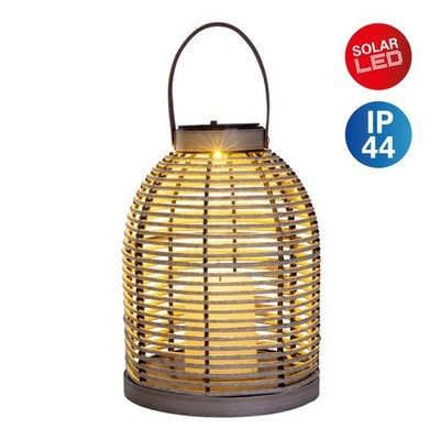 Näve Solar-Gartenleuchte LED mit Aufhängung Korbinian Ø 21 x 29 cm grau