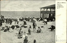Ocean Grove,NJ Bathing Scene Lillagore's Monmouth County Antique Postcard