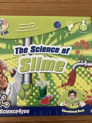 Die Wissenschaft des Schleims Machen Sie glücklichen Schleim & Spaß farbige Würmer Science4You STIEL, NEU