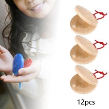 12Pcs Percussion Instrument Set Finger Castanets Spanish Rhythm Education Toy