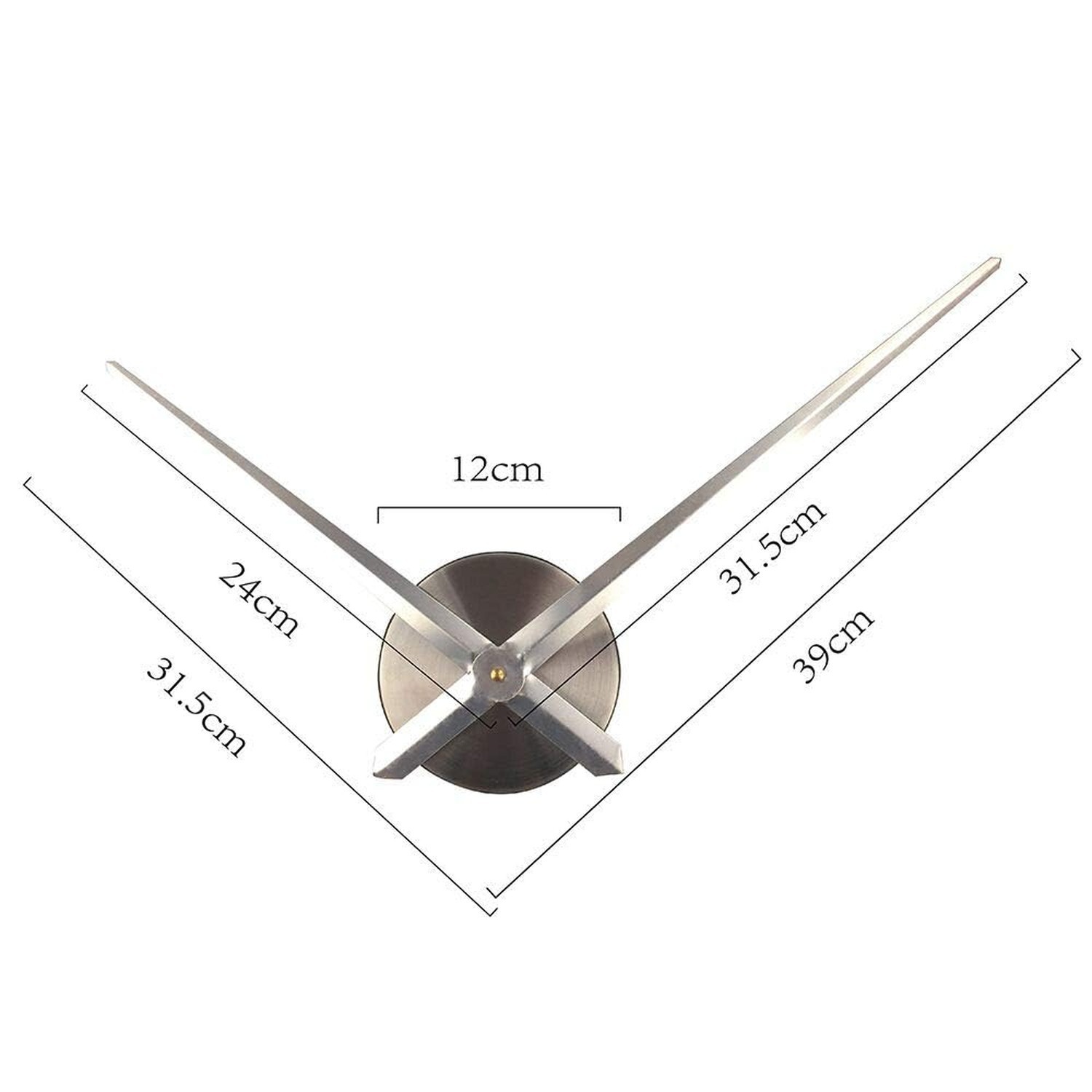 Timelike Large DIY Wall Clock, Modern 3D Frameless Wall Clock with ...
