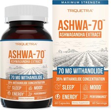 Ashwagandha Extract 35 Withanolides 60 Capsules Black Pepper